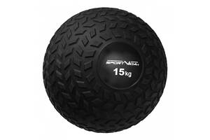 Слембол (медичний м'яч) для кросфіту SportVida Slam Ball 15 кг SV-HK0369 Black