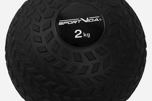 Слембол (медичний м'яч) для кросфіту SportVida Slam Ball 2 кг SV-HK0344 Black Купи уже сегодня!