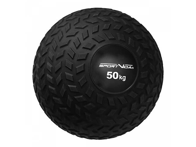 Слембол (медичний м'яч) для кросфіту SportVida Slam Ball 50 кг SV-HK0373 Black