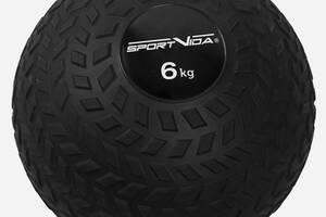 Слембол (медичний м'яч) для кросфіту SportVida Slam Ball 6 кг SV-HK0348 Black Купи уже сегодня!