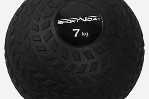 Слембол (медичний м'яч) для кросфіту SportVida Slam Ball 7 кг SV-HK0349 Black Купи уже сегодня!