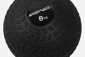 Слембол (медичний м'яч) для кросфіту SportVida Slam Ball 8 кг SV-HK0350 Black Купи уже сегодня!