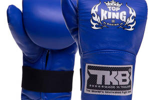 Снарядные перчатки кожаные Pro TKBMP-CT Top King Boxing L Синий (37551059)