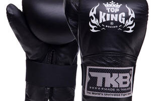 Снарядные перчатки кожаные Pro TKBMP-CT Top King Boxing M Черный (37551059)