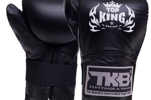 Снарядные перчатки кожаные Pro TKBMP-CT Top King Boxing S Черный (37551059)