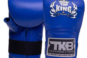 Снарядные перчатки кожаные Pro TKBMP-OT Top King Boxing L Синий (37551060)