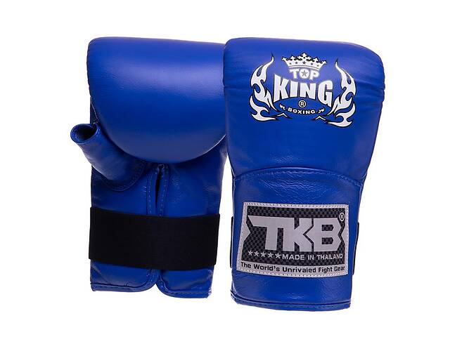 Снарядные перчатки кожаные Pro TKBMP-OT Top King Boxing S Синий (37551060)