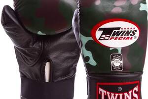 Снарядные перчатки кожаные TWINS FTBGL1F-AR размер M Камуфляж зеленый