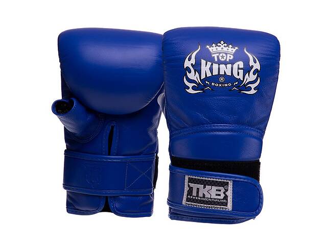 Снарядные перчатки кожаные Ultimate TKBMU-OT Top King Boxing S Синий (37551062)