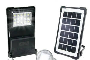 Солнечная зарядная станция GDTimes GD-07A солнечная панель + фонарь + 2 лампы