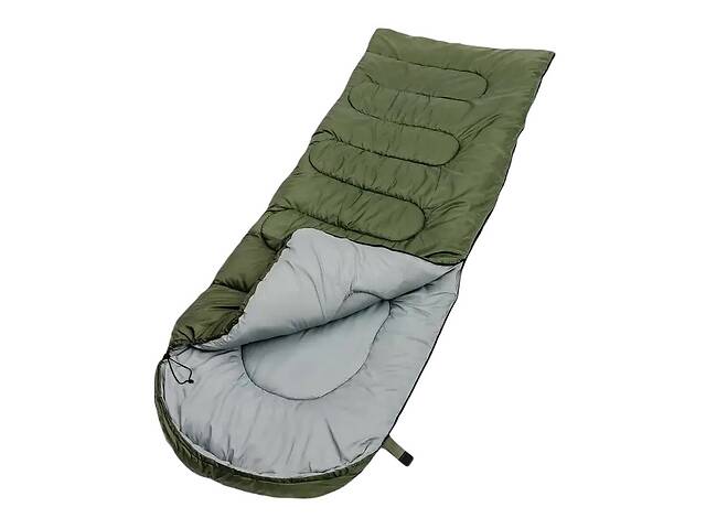 Спальный мешок E-Tac 210T с капюшоном Green (3_04438)