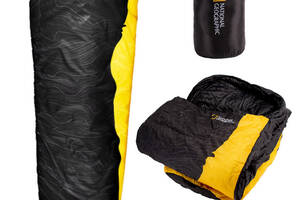 Спальный мешок National Geographic Sleeping Bag Black/Yellow 230 x 74 см