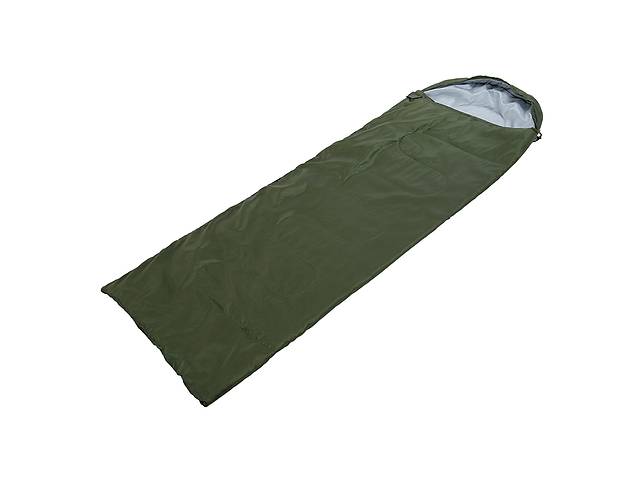 Спальный мешок одеяло с капюшоном FDSO SY-7372 180+30х70 см Оливковый (59508283)
