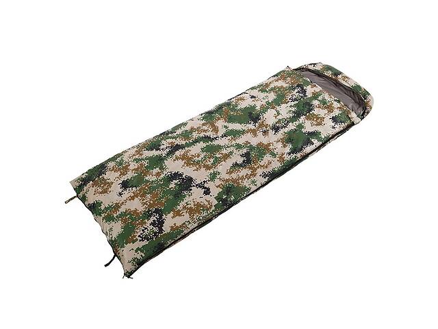 Спальный мешок одеяло с капюшоном Shengyuan SY-D13 210х75 см Камуфляж (59508261)