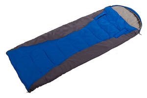 Спальный мешок одеяло с капюшоном Shengyuan SY-S025 180+30х75 см Сине-серый (59508255)