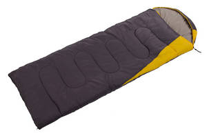 Спальный мешок одеяло с капюшоном Shengyuan SY-S033 190+30х75 см Серо-оранжевый (59508256)