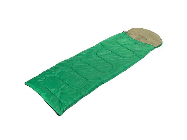 Спальный мешок одеяло с капюшоном SP-Planeta UR SY-4142 195+40х74см Зеленый