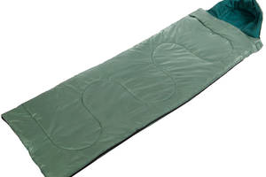 Спальный мешок одеяло с капюшоном SP-Sport UR SY-4083 190х74см Темно-зеленый