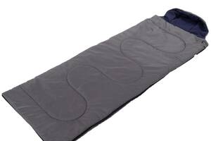 Спальный мешок одеяло с капюшоном SP-Sport UR SY-4083 190х74см Серый