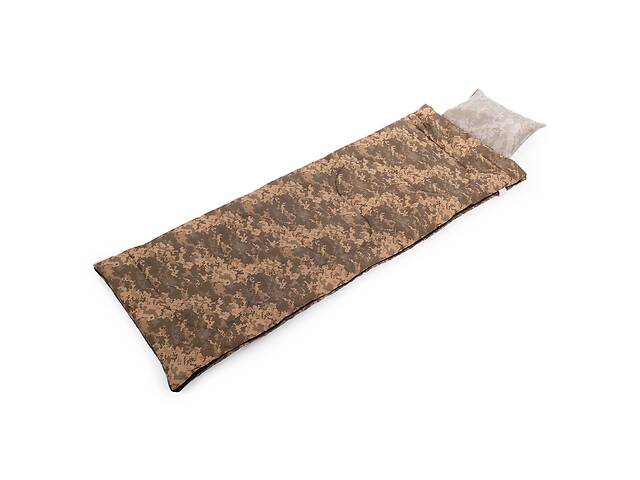 Спальный мешок одеяло с подголовником CHAMPION SY-4140 Камуфляж Desert Marpat