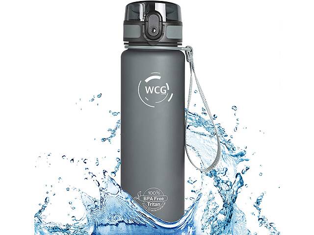 Спортивная Бутылка для воды WCG Grey 0.5 л