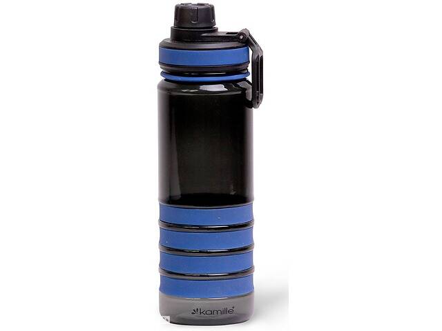 Спортивная бутылка Kamille для воды 750мл пластиковая с силиконовой вставкой