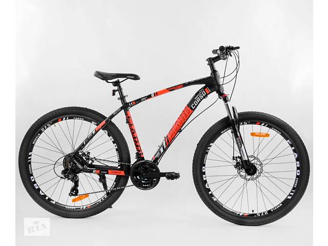 Спортивный велосипед Corso Fiaro 27,5' 21 скорость Shimano 62935 Оранжевый