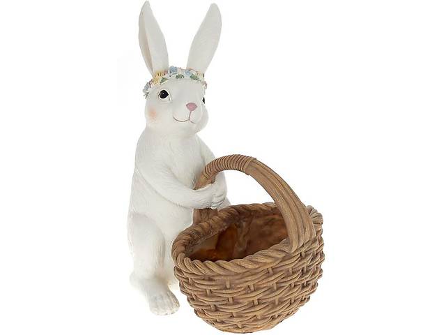 Статуэтка Bona Easter Bunny с искуственного камня 22х15.5х26.5 см Разноцветный (DP186288)