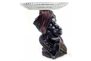 Статуетка декоративна Африканка з блюдом 16,5 см (DN26899C)