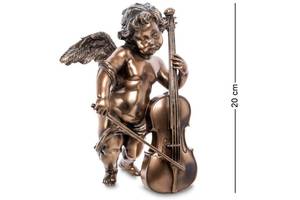 Статуэтка декоративная Ангел с виолончелью Veronese AL32544