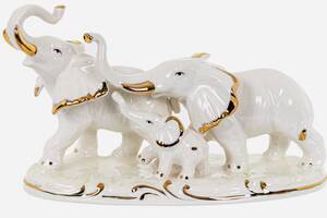 Статуэтка декоративная фарфоровая Lefard Слоны 1149-015 Купи уже сегодня!