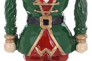 Статуэтка декоративная 'Солдатик на страже' 25см, зеленый с красным