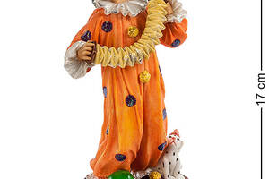 Статуэтка Клоун со гармошкой 17 см Veronese AL46568