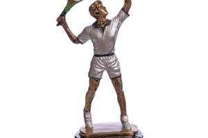Статуэтка наградная спортивная Большой теннис мужской C-2669-B11 FDSO Серый (33508140)