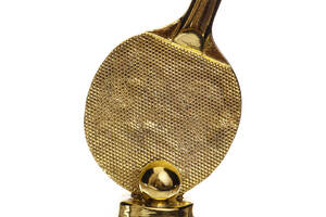 Статуэтка наградная спортивная Пинг-понг Ракетка для пинг-понга C-1341-B2 FDSO Золотой (33508304)
