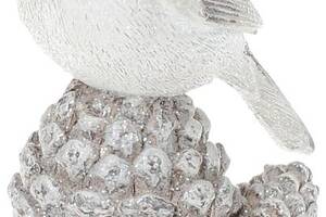Статуэтка Птичка на шишке 13.5 см серебро DP42330 BonaDi
