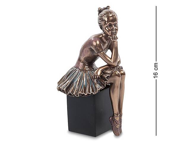 Оригинальная фигурка Veronese Балерина 16 см 1902271 полистоун с бронзовым напылением Купи уже сегодня!