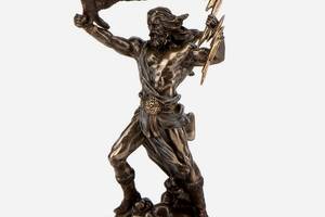 Статуэтка Veronese Бог неба Зевс Громовержець 22х11х11 см 77701 бронзовое покрытие Купи уже сегодня!