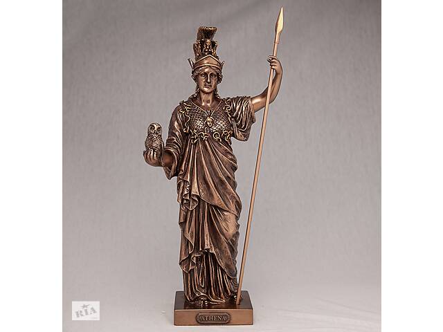Статуэтка Veronese Богиня военной стратегии и мужества Афина 35 см бронзовое покрытие полистоуна Купи уже