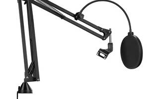 Стойка для микрофона Manchez M-20 с креплением на стол Black (3_00940)
