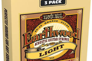 Струны для акустической гитары 3 Sets Ernie Ball 3004 Earthwood Acoustic 80/20 Bronze Light 11/52