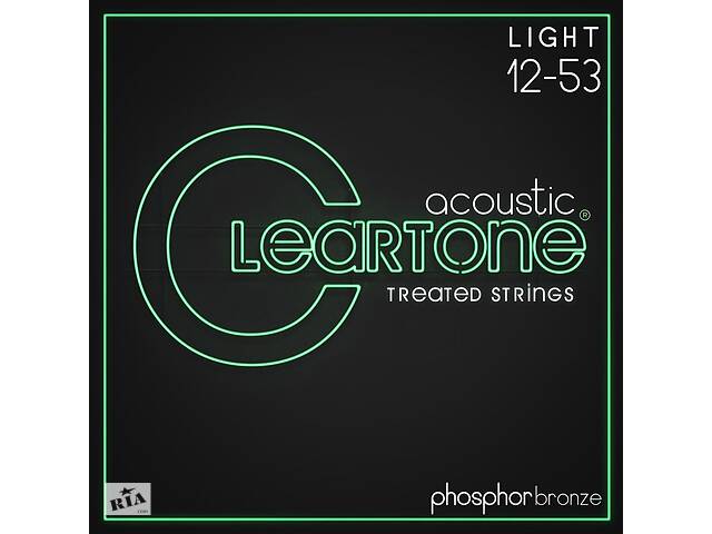 Струны для акустической гитары 6 шт Cleartone 7412 Acoustic Phosphor Bronze Light 12/53