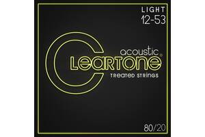 Струны для акустической гитары 6 шт Cleartone 7612 Acoustic 80/20 Bronze Light 12/53