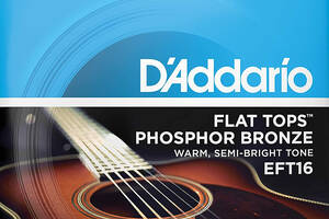 Струны для акустической гитары 6 шт D'Addario EFT16 Phosphor Bronze Flat Tops Light Acoustic Guitar Strings 12/53