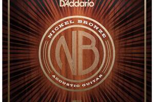 Струны для акустической гитары 6 шт D'Addario NB1253 Nickel Bronze Light Acoustic Guitar Strings 12/53