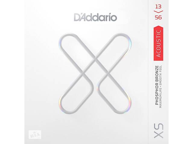 Струны для акустической гитары 6 шт D'Addario XSAPB1356 Phosphor Bronze Medium Acoustic Guitar Strings 13/56