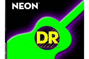 Струны для акустической гитары 6 шт DR NGA-12 Hi-Def Neon Green K3 Coated Medium Acoustic Guitar Strings 12/54