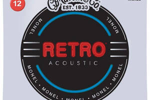 Струны для акустической гитары 6 шт Martin MM12 Retro Acoustic Guitar Strings Light 12/54