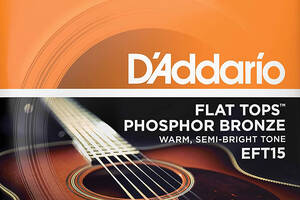 Струны для акустической гитары D'Addario EFT15 Phosphor Bronze Flat Tops Extra Light Acoustic Guitar Strings 10/47