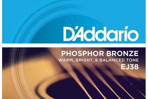 Струны для акустической гитары D'Addario EJ38 Phosphor Bronze Extra Light Acoustic Guitar 12-Strings 10/47